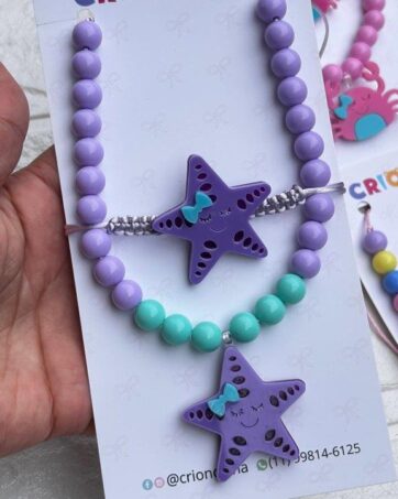 Kit Colar e Pulseira - Estrela do Mar